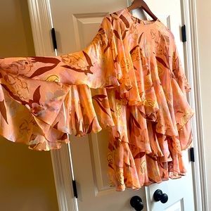 Ted Baker Pegaia Layered Chiffon Cora Mini Dress Size 1/US 4